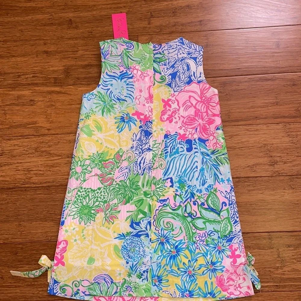 Lilly Pulitzer girls shift dress in print cheek to cheek size 10 NWT RARE!
